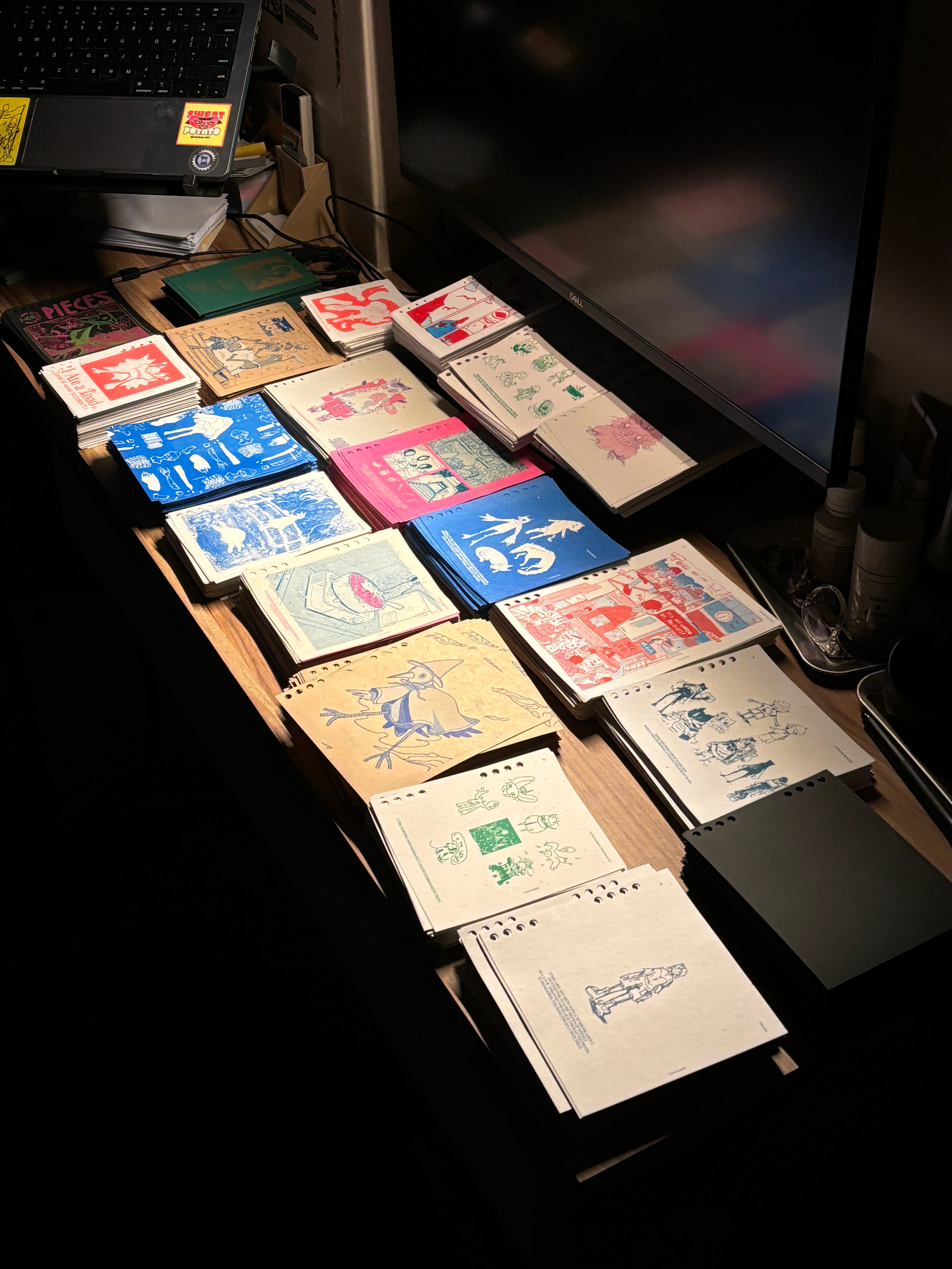 PIECES VOL 1 -  A Riso-printed Sketch Collection