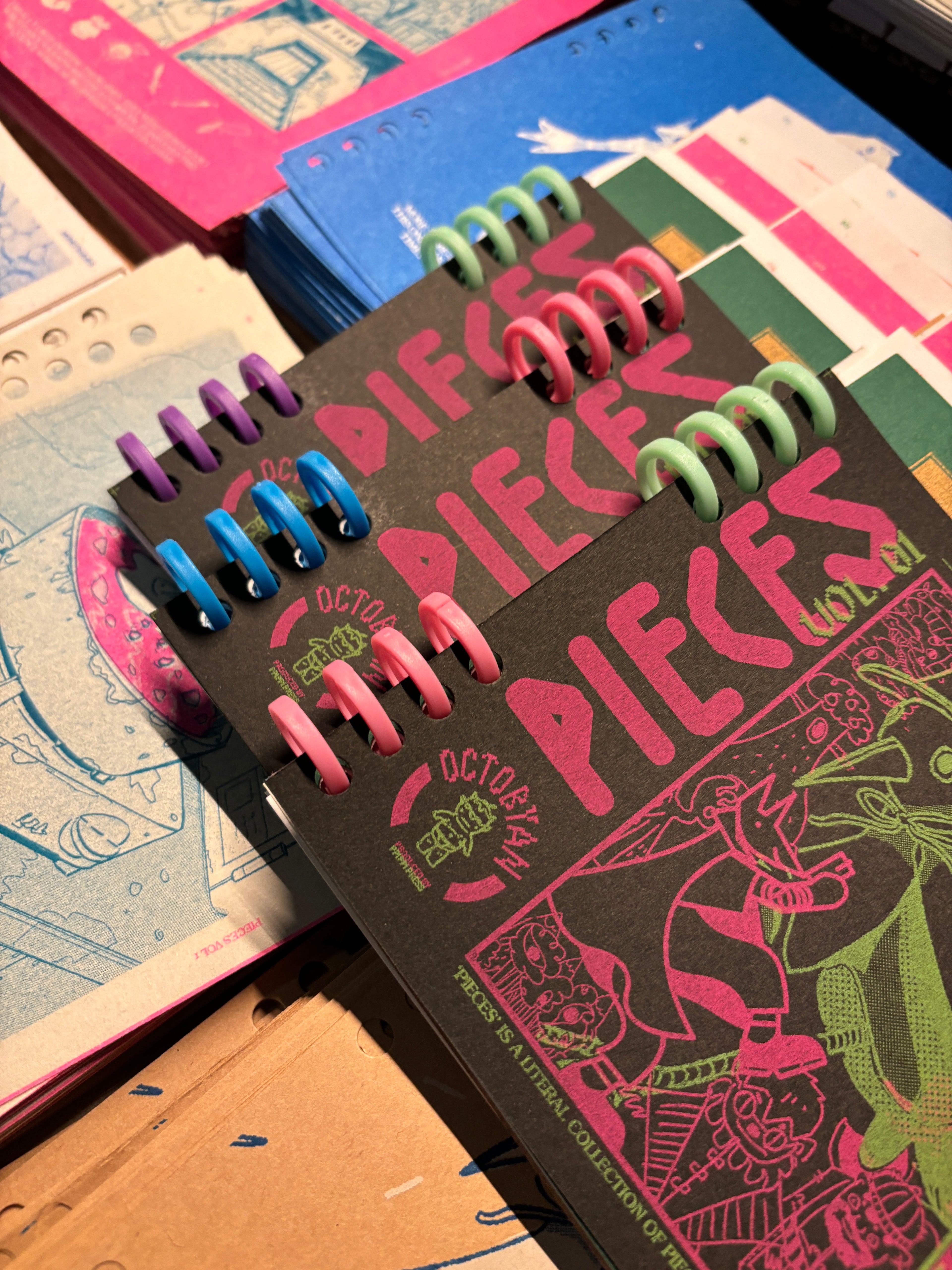 PIECES VOL 1 -  A Riso-printed Sketch Collection