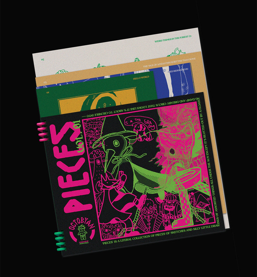 PIECES VOL 1 -  A Riso-printed Sketch Collection